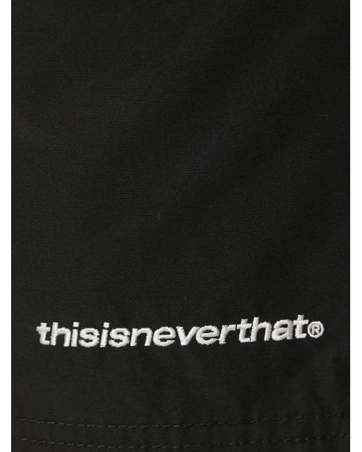 Thisisneverthat Black Zip-Detail Shorts for men