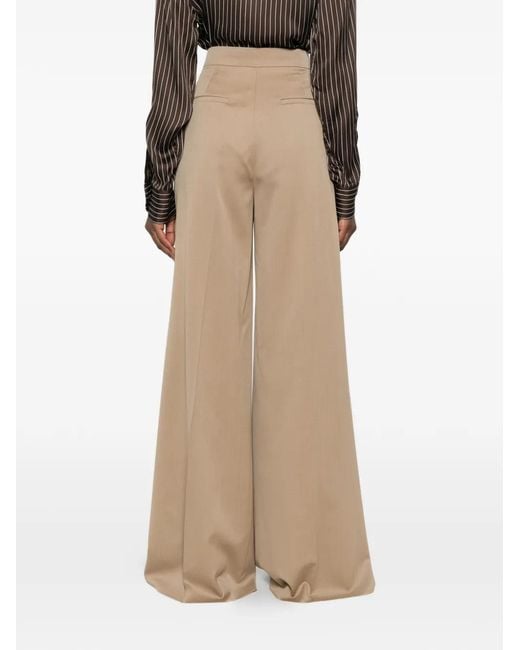 Max Mara White Wool Pants