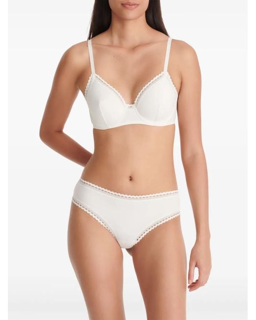Eres White Flow Full-Cup Bra