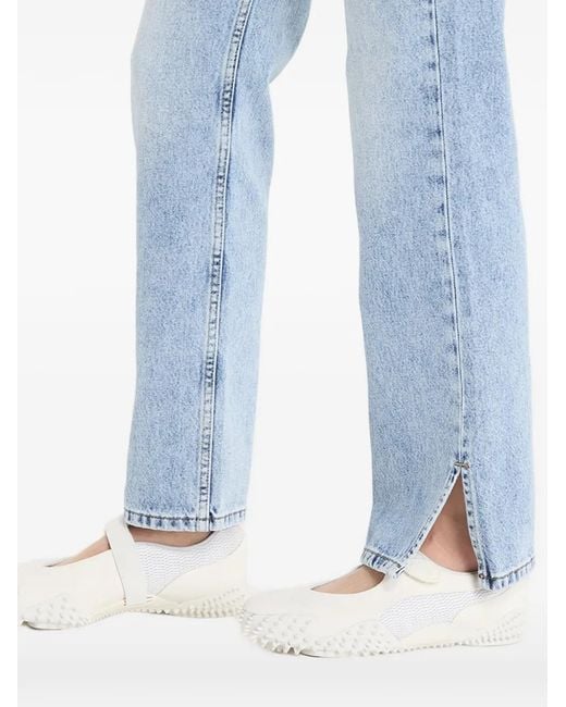 Karl Lagerfeld Blue Side-Slit Jeans