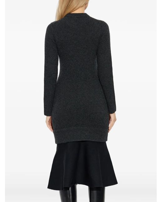 Alexander Wang Black Dress Made Of Combined Fabrics