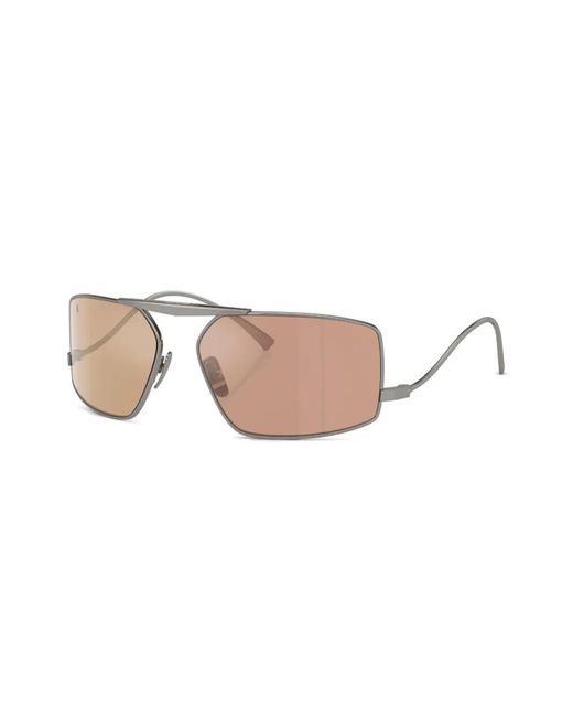 Ferrari Pink Aviator-Frame Sunglasses