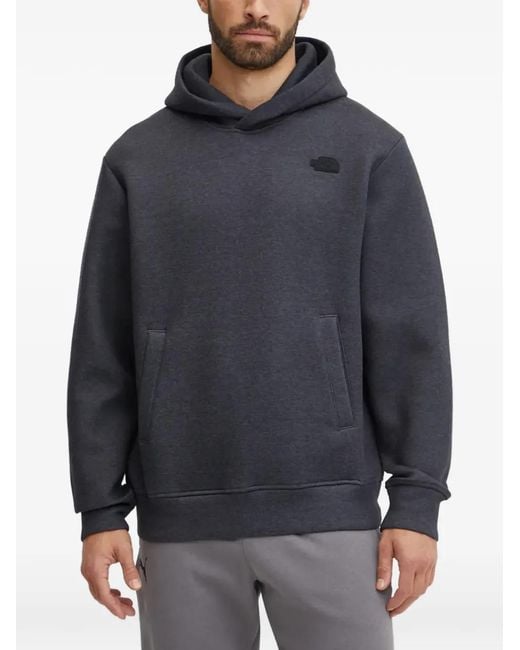 The North Face Gray Logo-Detail Hoodie for men