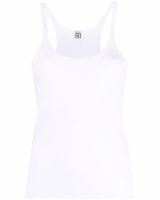 Totême  White Top Mit U-Ausschnitt