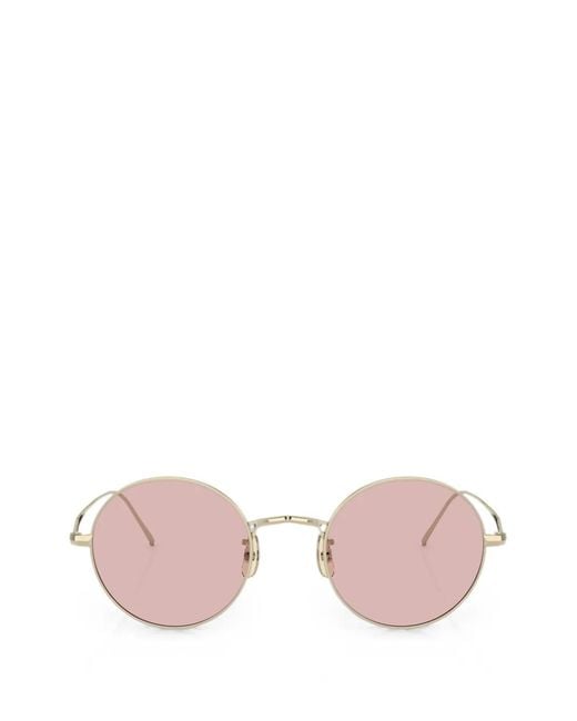 Oliver Peoples Pink G. Ponti-3 Round-Frame Sunglasses