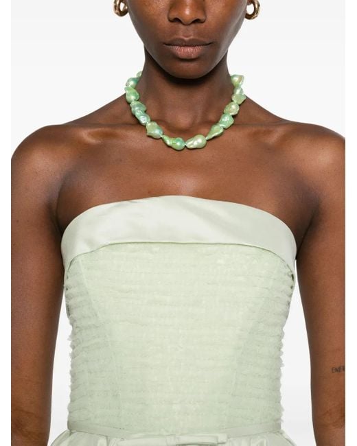 Viktor & Rolf Green Ruffled Mini Dress