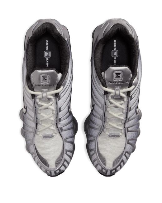 Nike Gray Shox Tl Metallic Sneakers