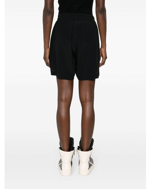 Pantalones cortos con dobladillo asimétrico Rick Owens de color Black