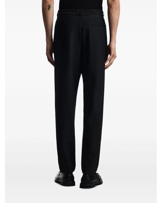Emporio Armani Black Zip-Pocket Trousers for men