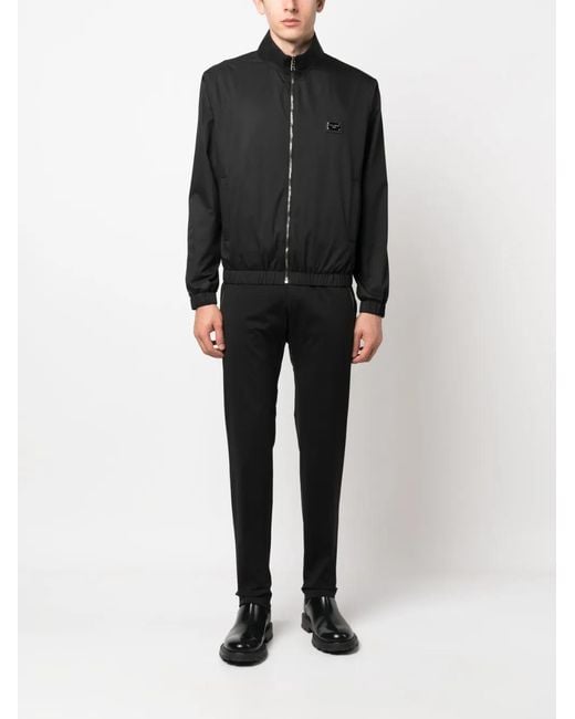 Dolce & Gabbana Black Nylon Jacket for men