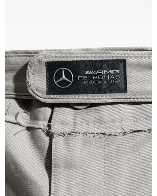 Adidas Gray X Mercedes Frayed Stripe Trousers