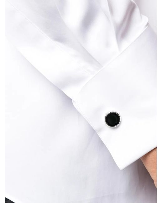 Xacus White Long Sleeve Tailored Shirt for men
