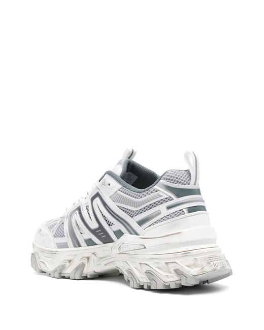 Juun.J White Panelled Sneakers for men