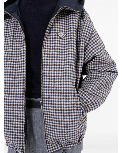 Prada Blue Re-Nylon Blouson Jacket