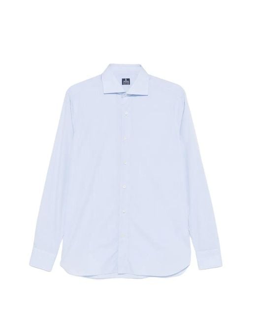 Truzzi White Buttoned Long-Sleeve Shirt for men