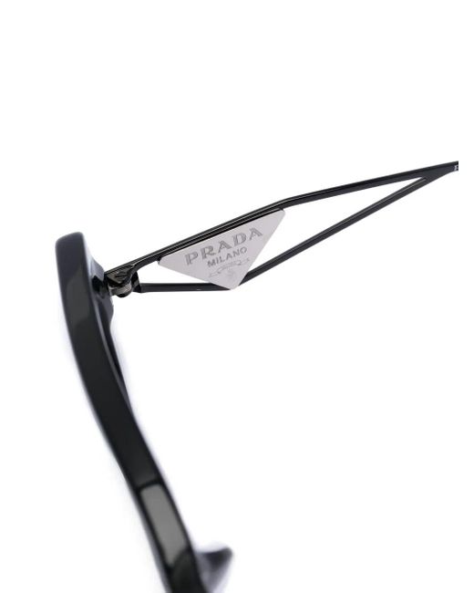 Prada Blue Symbole Rectangle-Frame Sunglasses