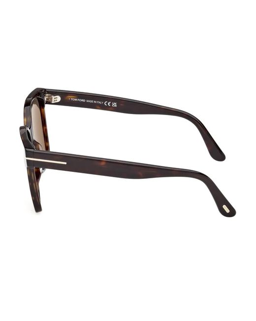 Tom Ford Brown Square-Frame Sunglasses