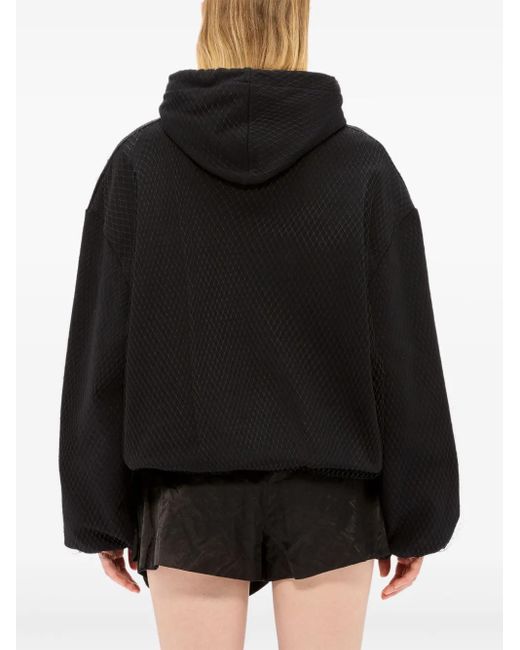 MSGM Black Cute Kitty Hoodie