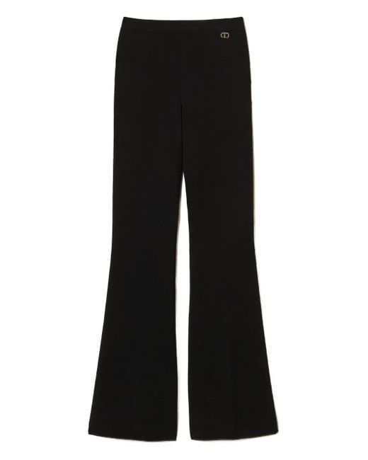 Twinset Black Ausgestellte Hose