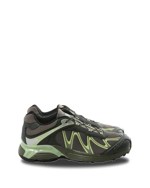 Salomon Green Xt-Whisper Panelled Sneakers