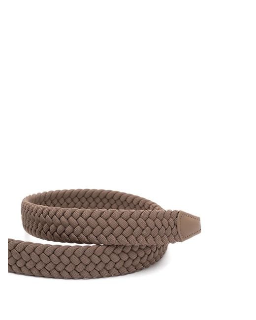Andersons Brown Braided Belt for men
