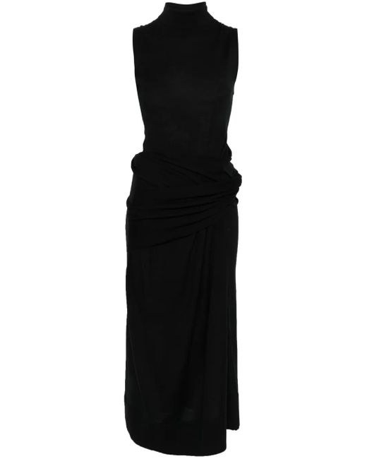 Totême  ドレープ ドレス Black