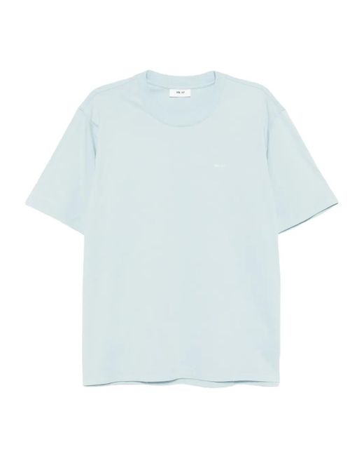 メンズ NN07 Adam ロゴ Tシャツ Blue