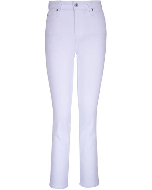 AG Jeans White Jeans Aus Baumwollstretch
