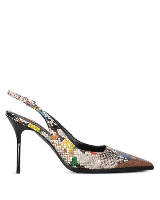Missoni パイソンパターン スリングバック パンプス Metallic