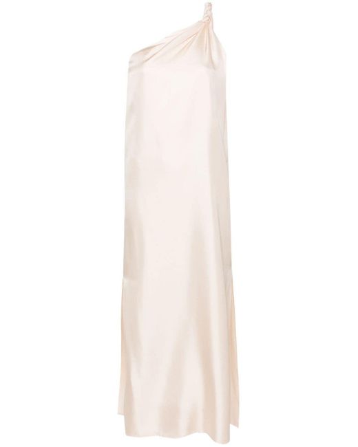 Robe mi-longue Alma à design torsadé Loulou Studio en coloris White