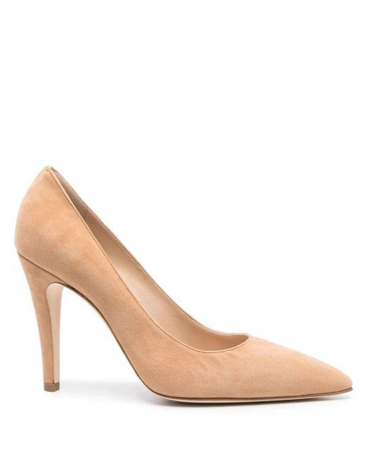 Manolo Blahnik Pink Nelirapla 105Mm Suede Pumps