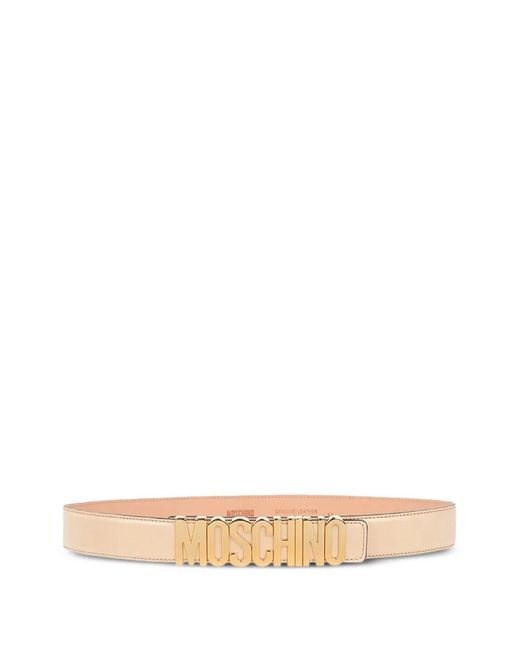 Moschino Natural Logo-Detailed Belt