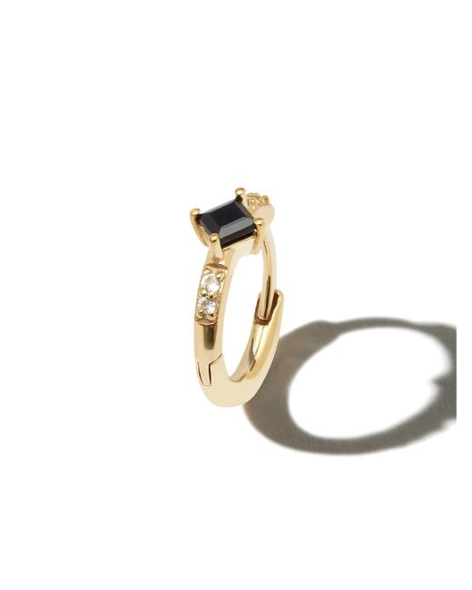 Otiumberg Metallic 9Kt Sapphire Huggie Hoop