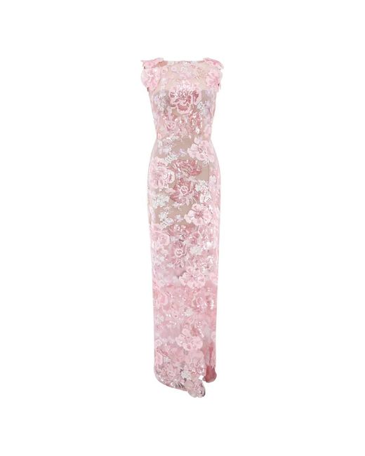 Bronx and Banco Pink Robe Longue Ellie À Sequins