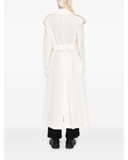 Y's Yohji Yamamoto プリント トレンチコート White