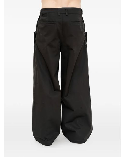 Pantalon Ample Superposé Juun.J pour homme en coloris Black