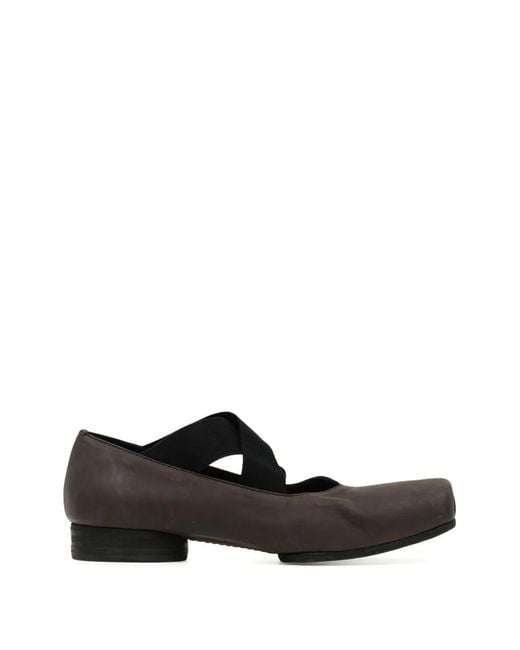 Uma Wang White Leather Flats