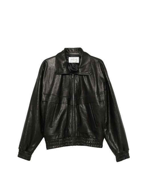 Saint Laurent Black Leather Jacket for men