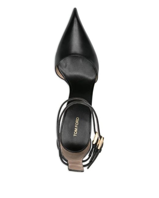 Tom Ford Black Leather Pumps With Heel