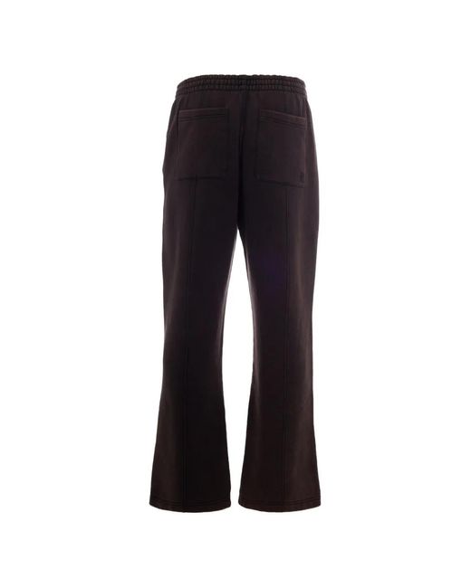 Represent Black Initial Coffee Logo-Plaque Track Pants for men