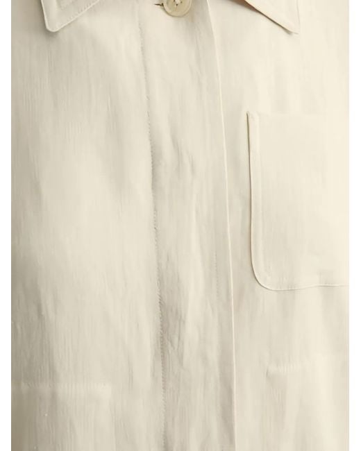Marc O' Polo White Button-Up Overshirt