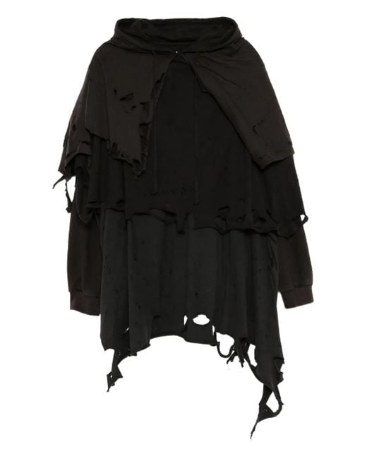 トップス doublet 25aw phantom frayed hoodie doublet 25AW,】 PHANTOM FRAYED HOODIE & PHANTOM FRAYED SWEATPANTS