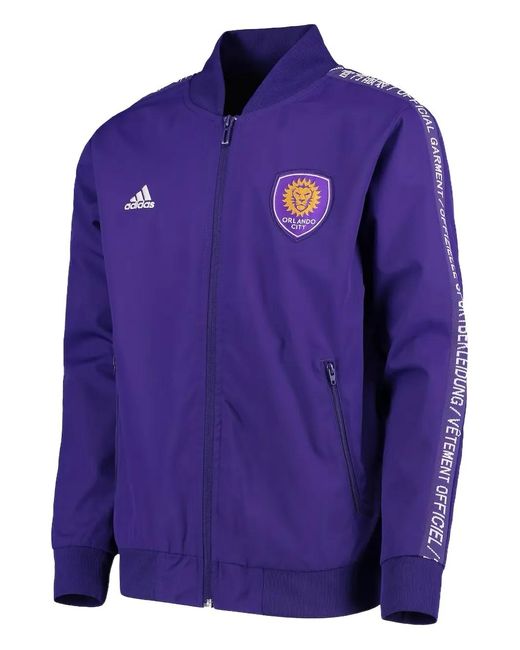 Adidas Blue Pull À Patch Orlando City Anthem for men