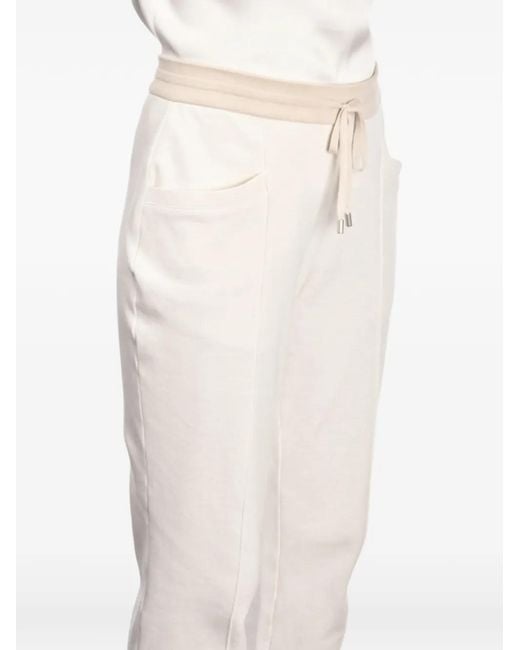 Gran Sasso Natural Drawstring Track Pants