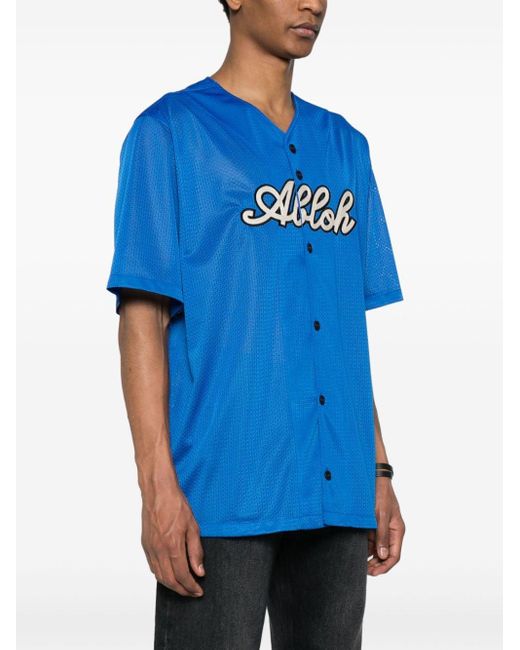 Camisa con parche del logo Off-White c/o Virgil Abloh de hombre de color Blue