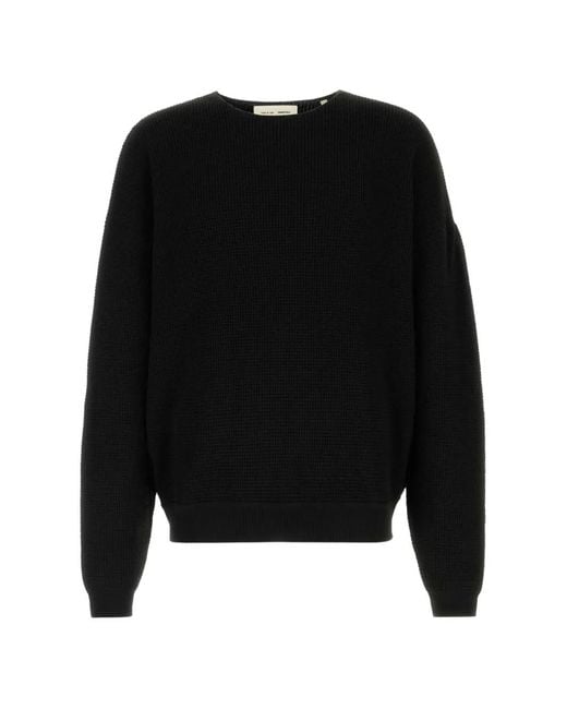 Fear Of God Black Crew-Neck Sweater for men