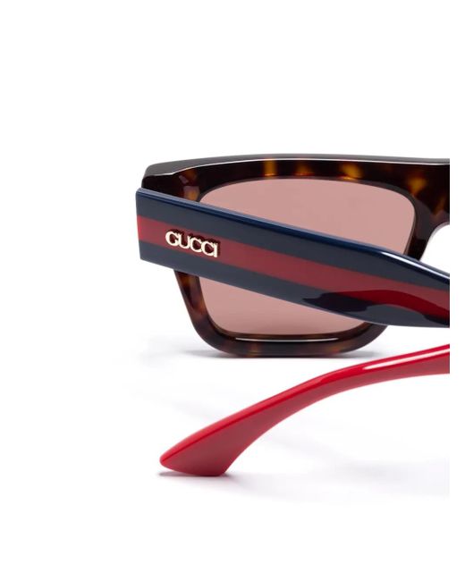 Gucci Brown Square-Frame Sunglasses for men