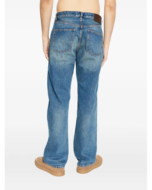 Etro Blue Logo-Appliqué Jeans for men