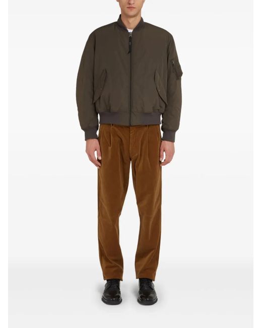 Aspesi Green Zip-Up Bomber Jacket for men