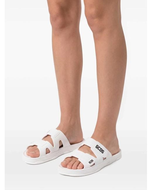 Gcds White Logo Slippers